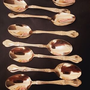 Stanley Roberts 24K gold electroplated flatware